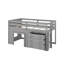 Lit mezzanine simple avec armoire et tablette-2088649925
