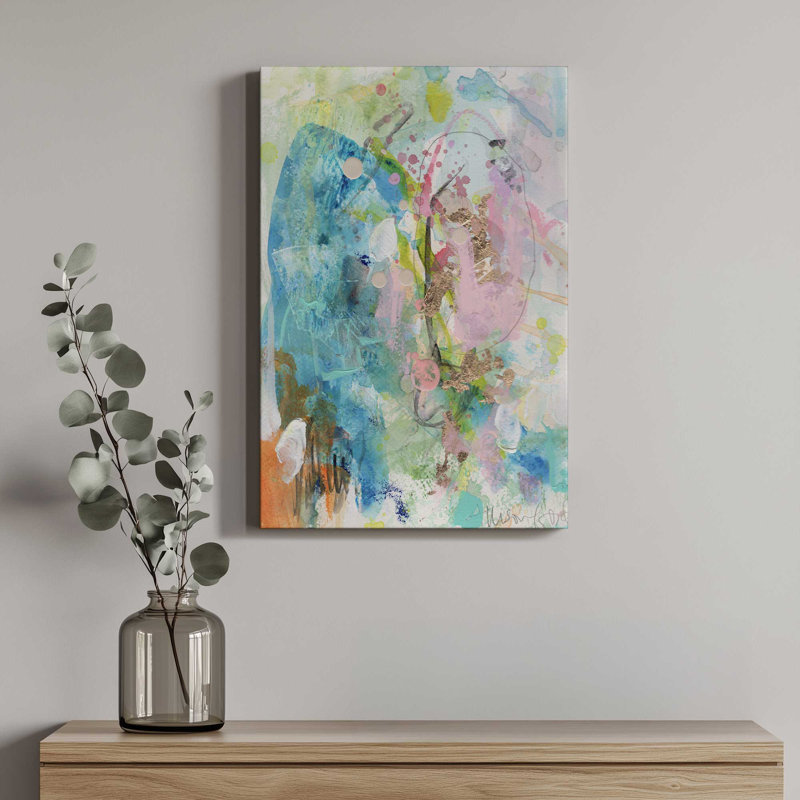 «When Day Breaks» par Allison Ford, reproduction d'art sur toile, Noir, Impression dans un cadre flottant sans passe-parto