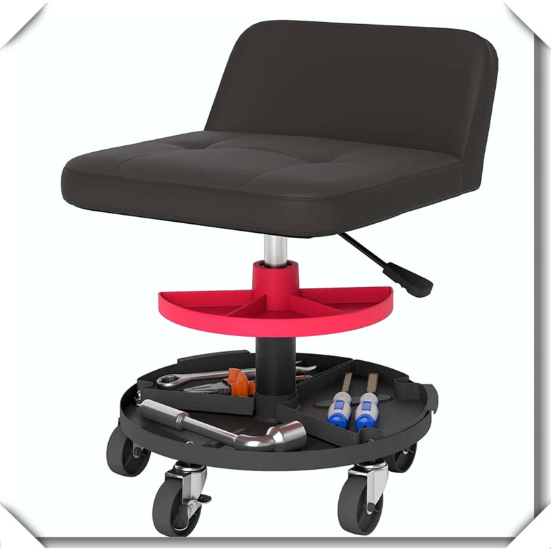 Tabouret de garage avec roulettes