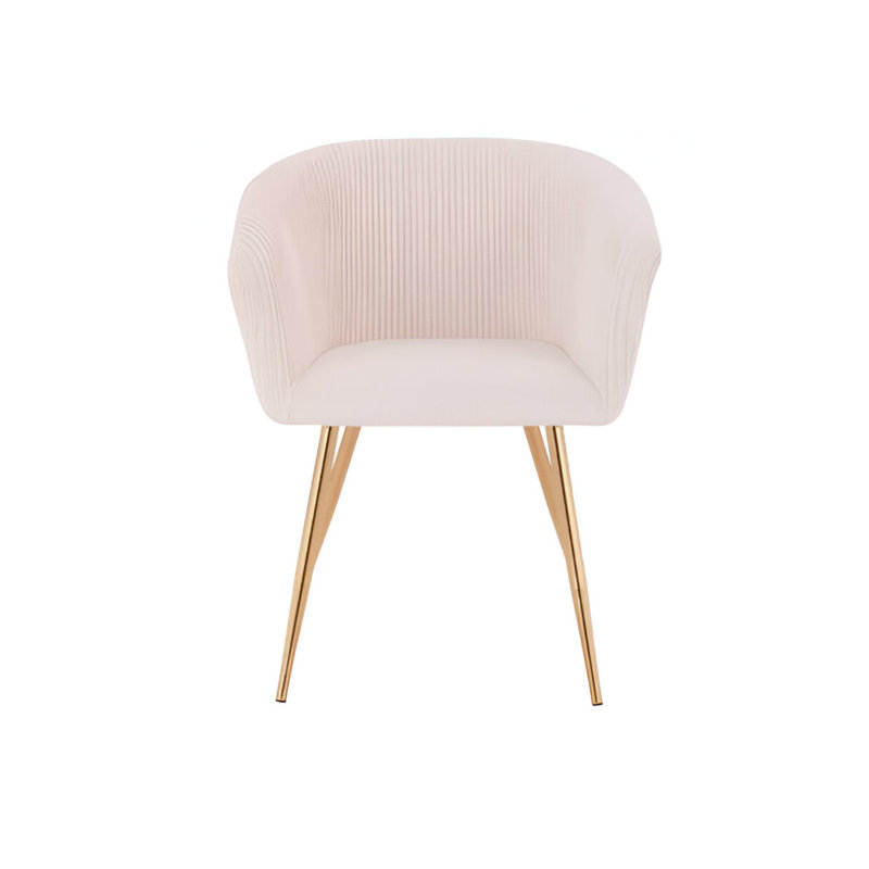 Chaise de salle à manger en velours