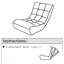 Grey Reclining Chair, Multifunctional For Leisure Time - Metal Frame Ergonomic Seat Provides Support