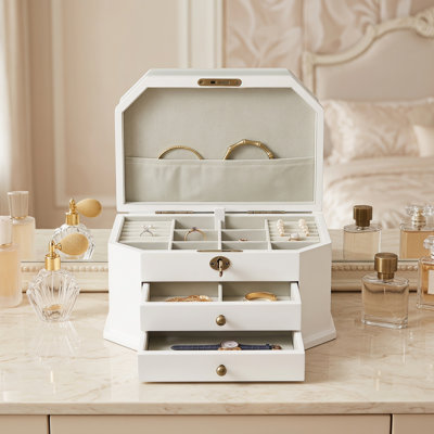 Luxury Multi-layer Jewelry Box Organizer With Drawers