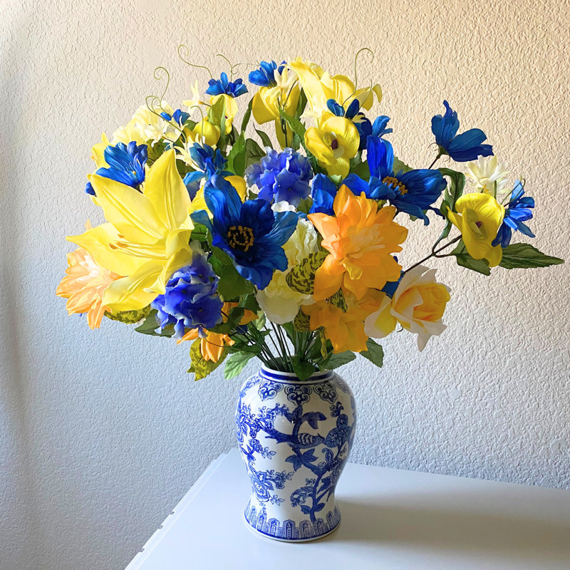 Plaque de remplissage artificiel mixte 36, Jaune / Bleu / Crème