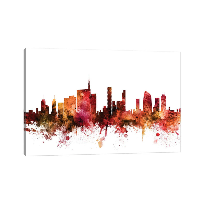 Milan, Italy Skyline by Michael Tompsett - Wrapped Canvas Gallery-Wrapped Canvas Giclée, 101.6 cm H x 66.04 cm W x 3.175 cm D