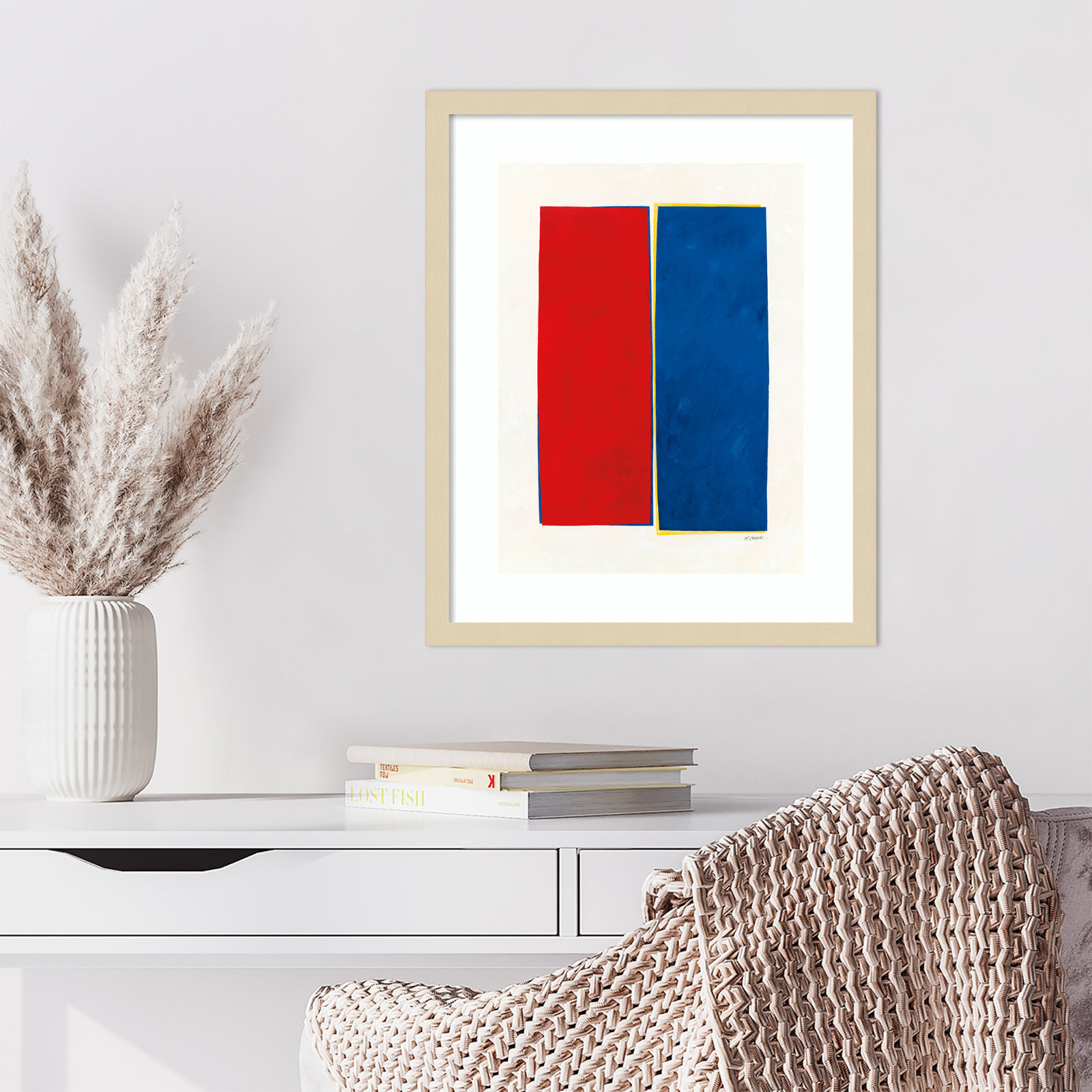Monolithic II Wood Framed Wall Art Print, Brown Framed, 21" H x 17" W
