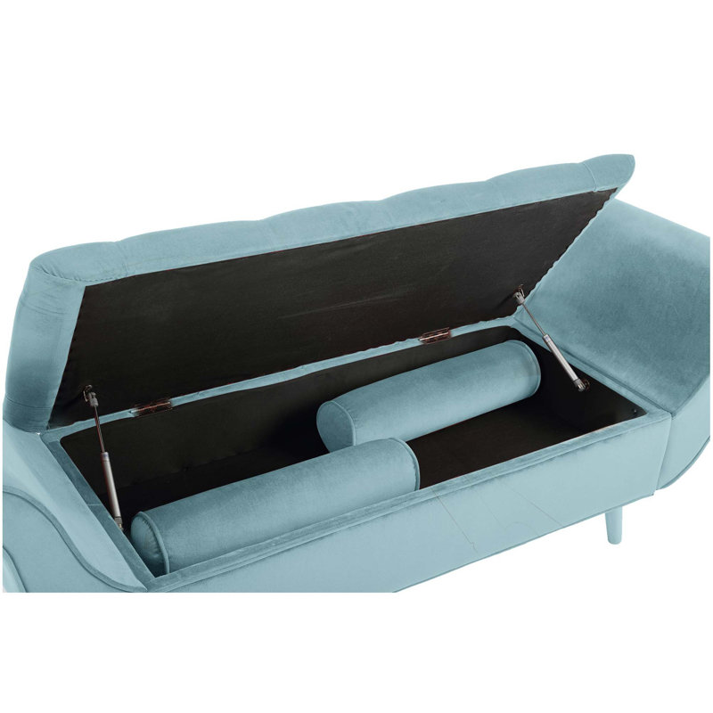 Banc capitonné vintage de 165 cm de long
