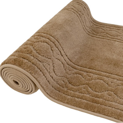 Tapis beige anti-dérapant à chaînes personnalisées