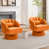 Velours orange 4 pièces