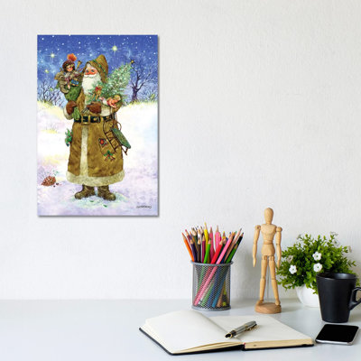 Old World Santa - Wrapped Canvas Print