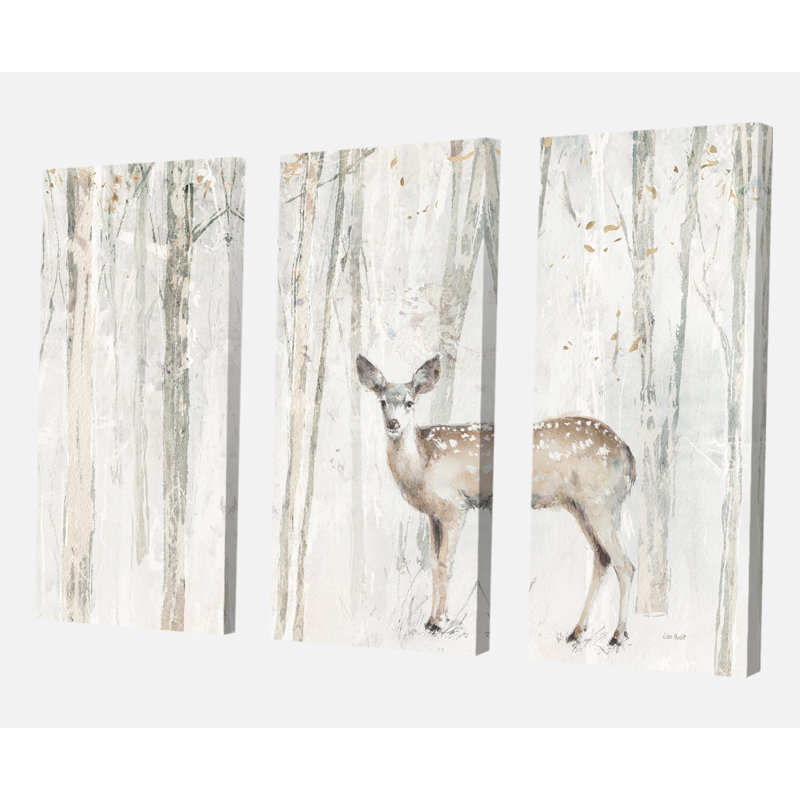 «A Woodland Walk into the Forest I», reproduction d'art sur toile tendue, H 28 po x l 36 po x P 1 po