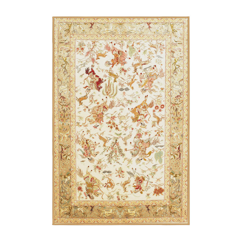 Oriental Indoor Rug, Rectangle 5' x 8'