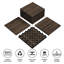 Carreaux de terrasse en bois d'acacia emboîtables pour l'intérieur et l'extérieur-108486381