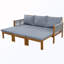 Canapé de patio convertible en bois avec coussin-153997220