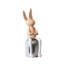 Caricature de lapin crème en fibre de verre-764650428