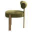 Chaise d'appoint rembourrée avec structure en métal-125421578
