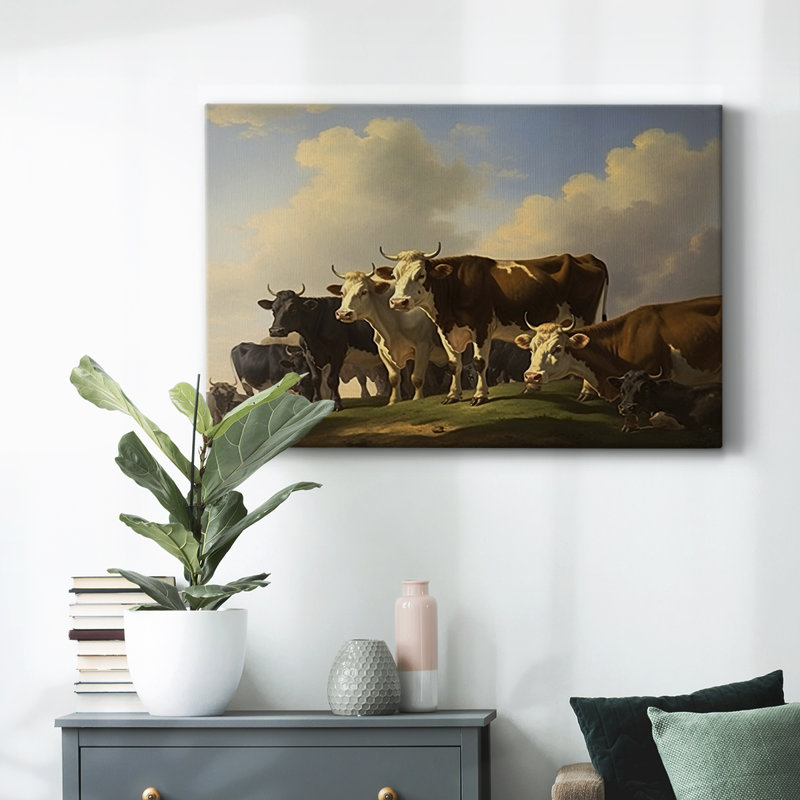 Animaux, série de paysages, H 24 po x l 36 po