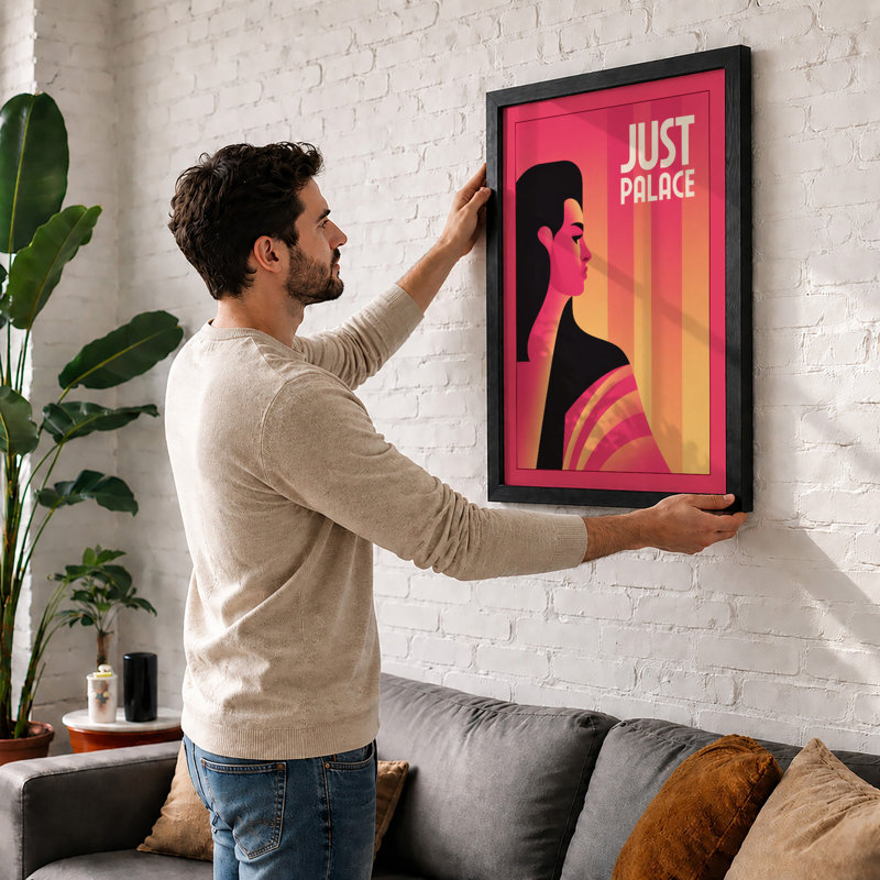 Just Palace Modern - Framed Print, A1 - 84.1 x 59.4 cm, Black