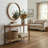 Calais 48in Acacia Wood Console Table with Shelf (Warm Chestnut)