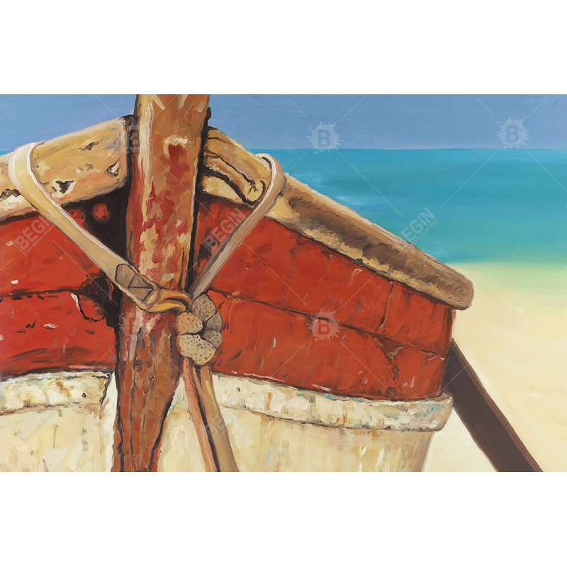 Toile de bateau à rame attaché | Décoration de chambre marine