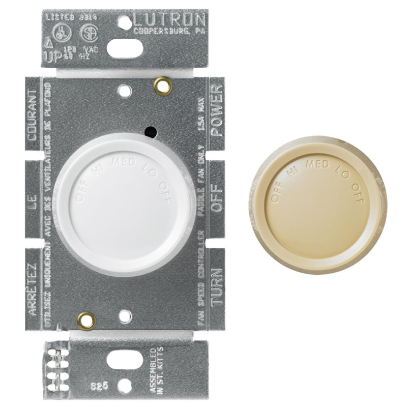 Rotary On/Off Fully Variable Ceiling Fan Wall Control