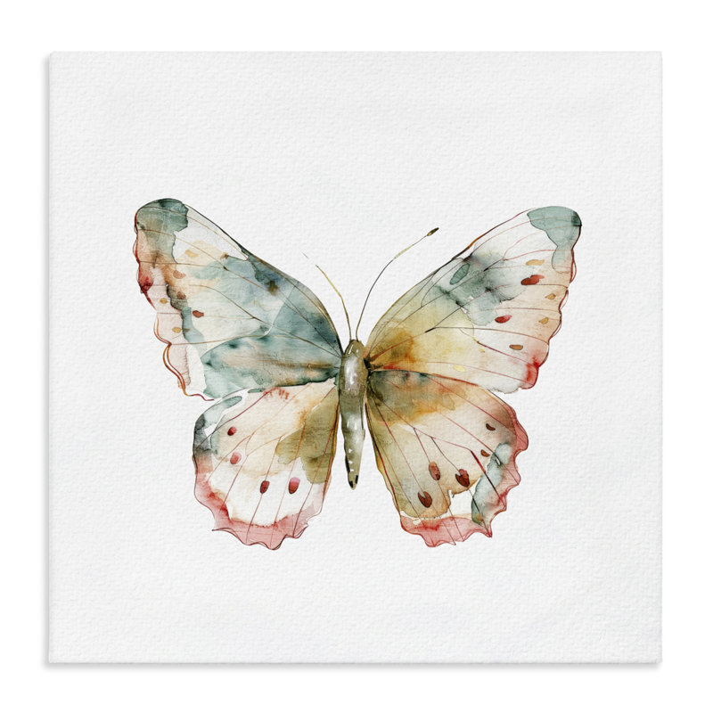 Toile papillon discrète, conception de Kim Allen, H 36 po x l 36 po