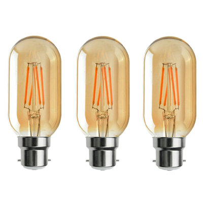 T45 LED Dimmable B22 4W Bulb 3 Pack