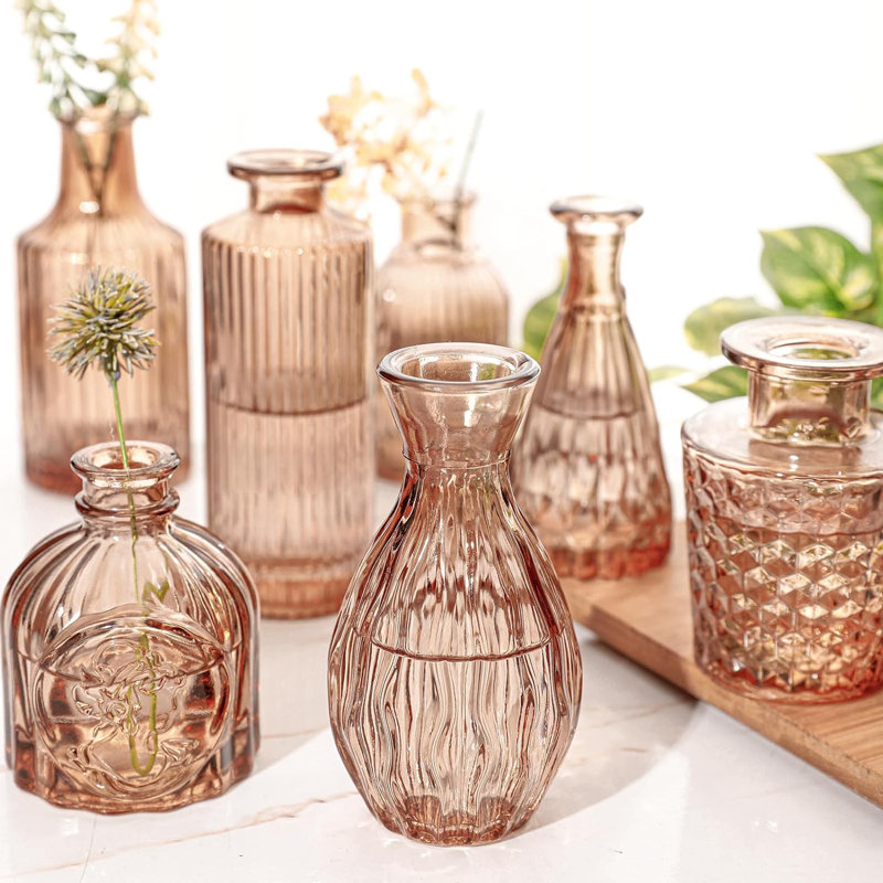 Vase de table en verre Artiana, Amber