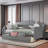 Wooden Daybed With 2 Drawers And Classic Arched Silhouette-2016802742