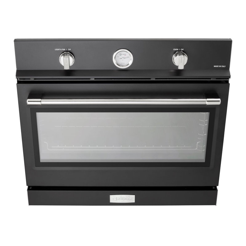 30" Convection Gas Single Wall Oven, Matte Black