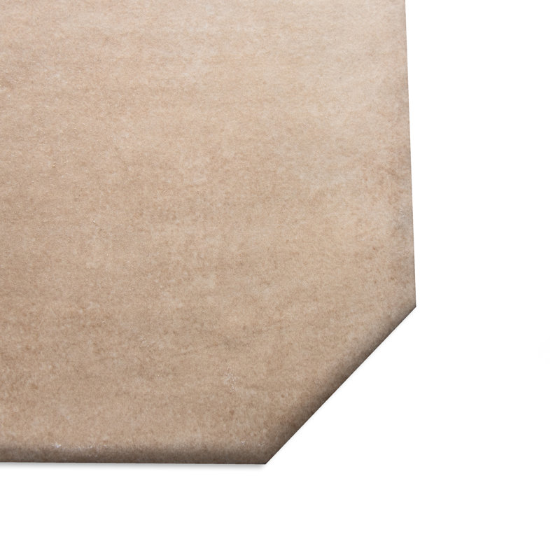 Laverton Octagon W/Taco 7-7/8 In. X 7-7/8 In. Porcelain Floor And Wall Tile, Dark Beige/White