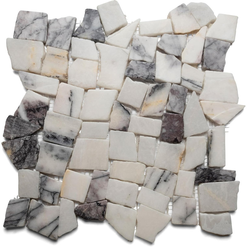Carrelage mosaïque en pierre lilas Cnk Tile