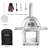 Big Horn Outdoors Stainless Steel Free-Standing Propane Pizza Oven with 34,000 BTUs, Built-In Thermometer & Accessories – 800°F Max Temperature