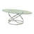 Ensemble de table 3 pièces avec plateau en verre Taevion