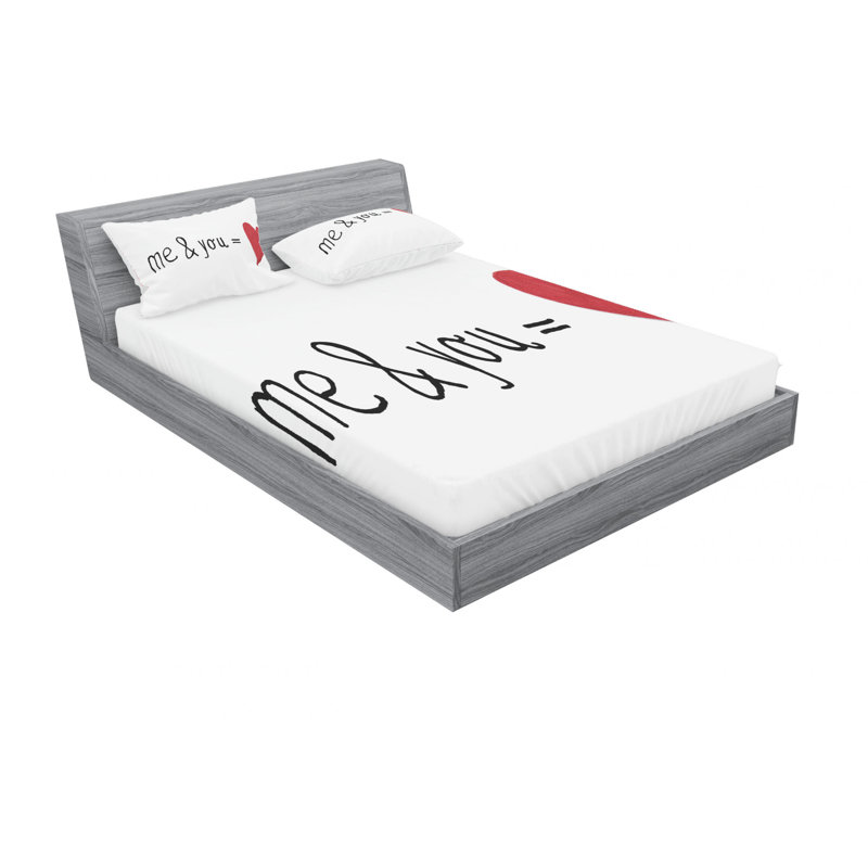Microfiber Sheet Set, Queen Sheet Set with Fitted Sheet