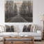 «Black and White Freeway in Forest», reproduction d'art paysage-34273625-34273626