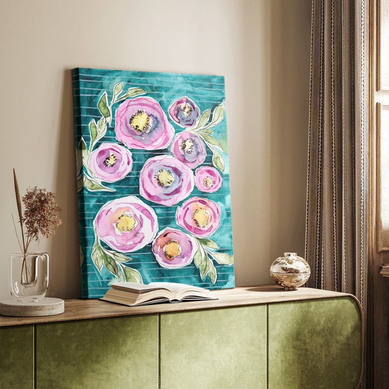 Éclat floral II - galerie Cavas sur mesure, H 48 po x l 32 po