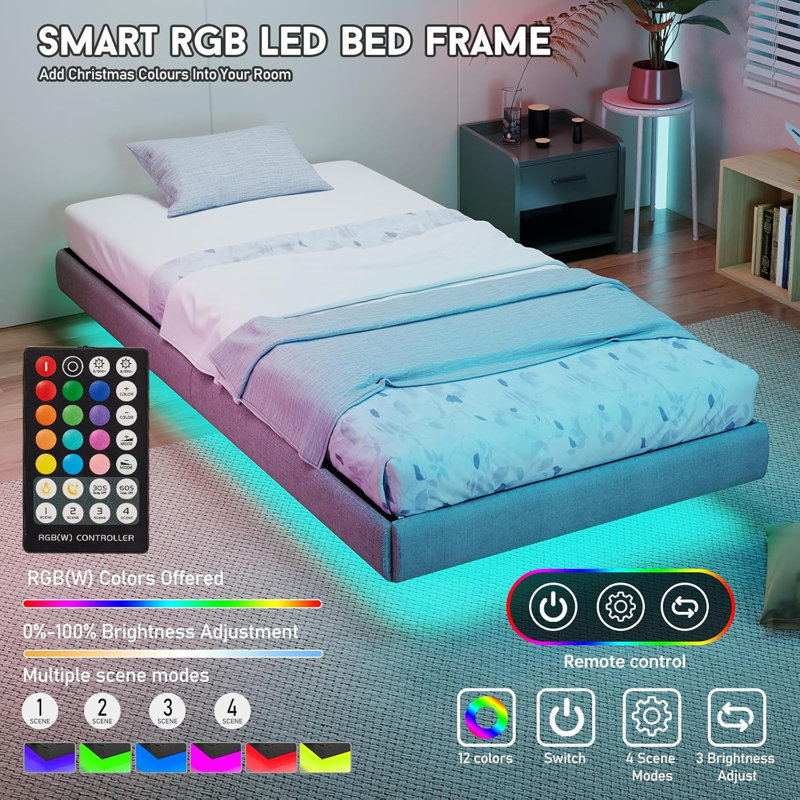 Upholstered Bed, Single (3')
