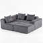 Canapé modulaire multi-personnes pouvant être combiné librement-33005-4-1031644538