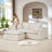 Boneless Modern Chenille cloud sofa, freely combinable-126296541-126296514-126296512