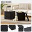 Tufted Square No Pattern Footstool Ottoman with Storage-167370330-167370328