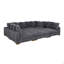 Canapé-lit modulaire à large assise en velours côtelé-208595487