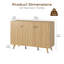 Buffet Oliver 46,65 "avec 3 portes pour le salon, la salle à manger, la cuisine, le couloir-1446581577