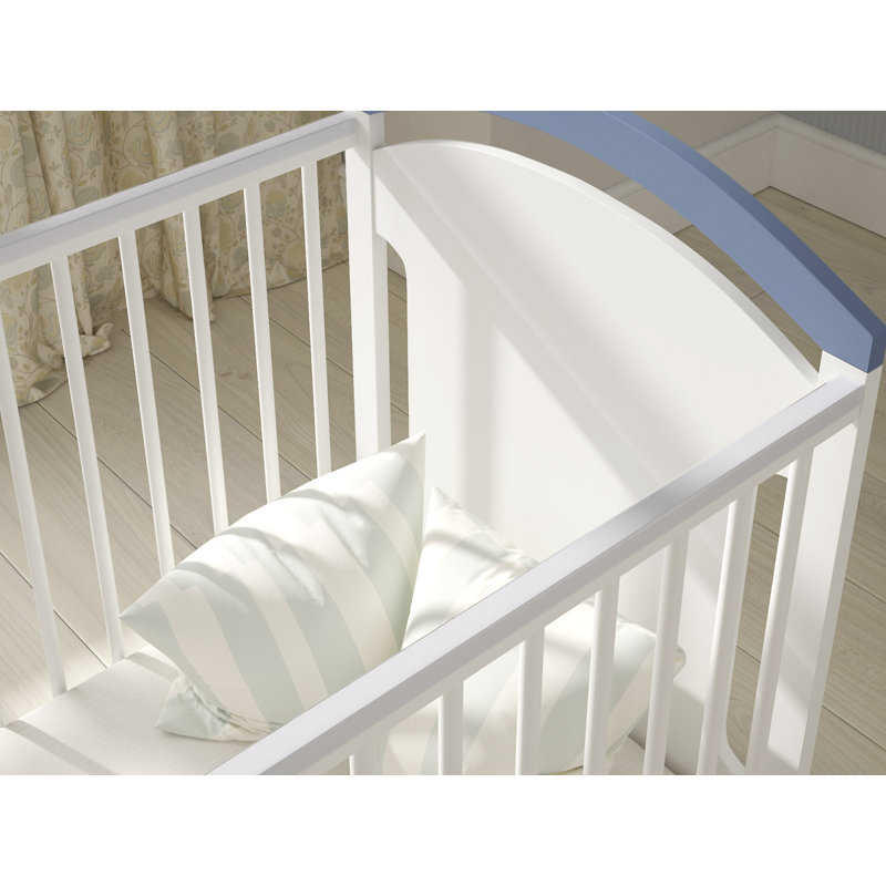 Mellinger 2 Cot Bed, Blue/White