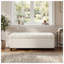 Banc de rangement avec repose-pieds White Boucle