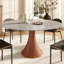 Ensemble de salle à manger de style Mid-Century Alverez avec chaises d'appoint rembourrées en éponge-619452689-617643677-617643648