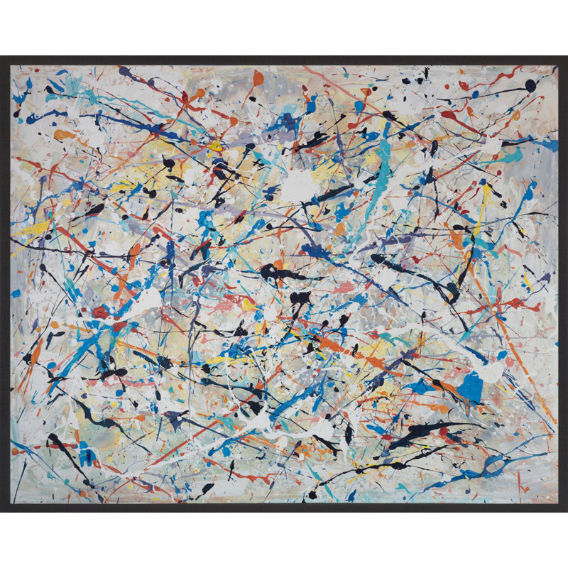 Crane Print, Carmel Black Framed