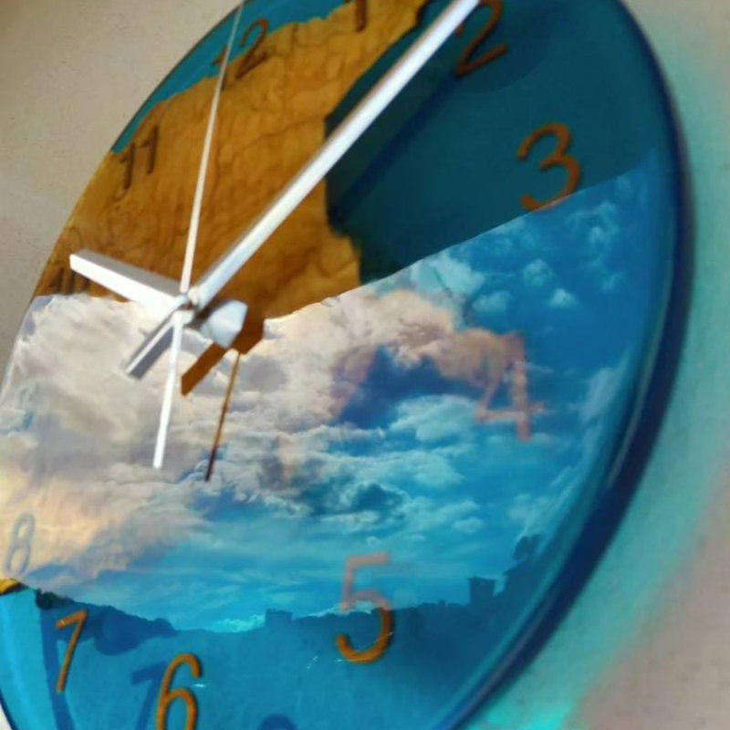 Horloge murale, H 16 po x l 16 po x P 2 po