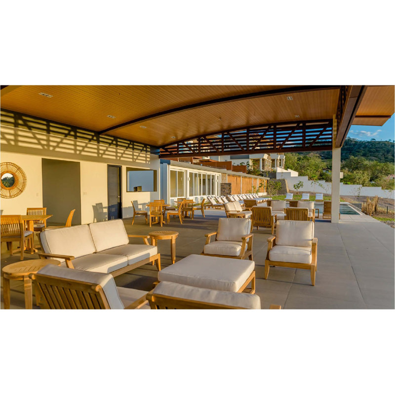 Westminster Teak Outdoor 8 - Piece Teak Conversation Set