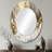 Modern Golden Drip - Abstract Mirror, Modern Unique Wall Mirror, Printed Metal Art-121503371-121503370