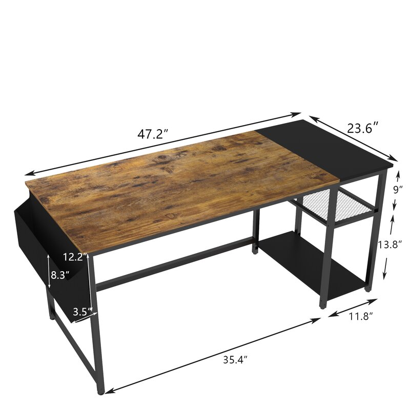 Steelside™ Myra 47.2'' Desk & Reviews | Wayfair